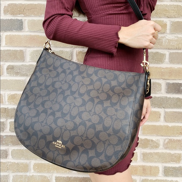 Gaby’sBags👜💕Coach brown Signature Bag - Picture 4 of 5